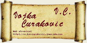 Vojka Curaković vizit kartica